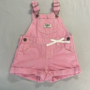 OshKosh B'gosh - denim shortalls. Size  9 months